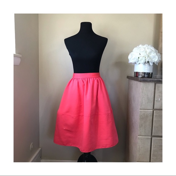 Express Dresses & Skirts - Express Hot Pink Full Circle Skirt